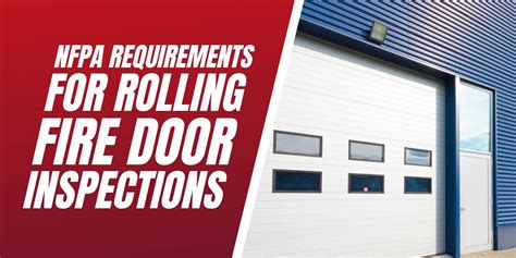 rolling fire door inspection requirements